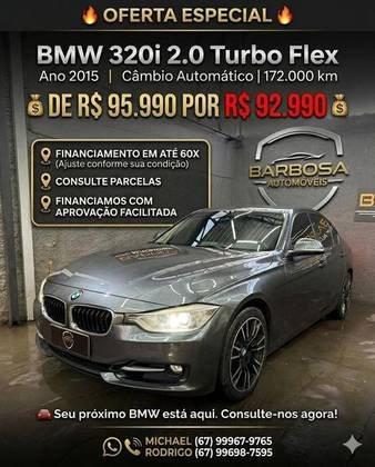 BMW 320i 2.0 16V TURBO ACTIVE FLEX 4P AUTOMÁTICO